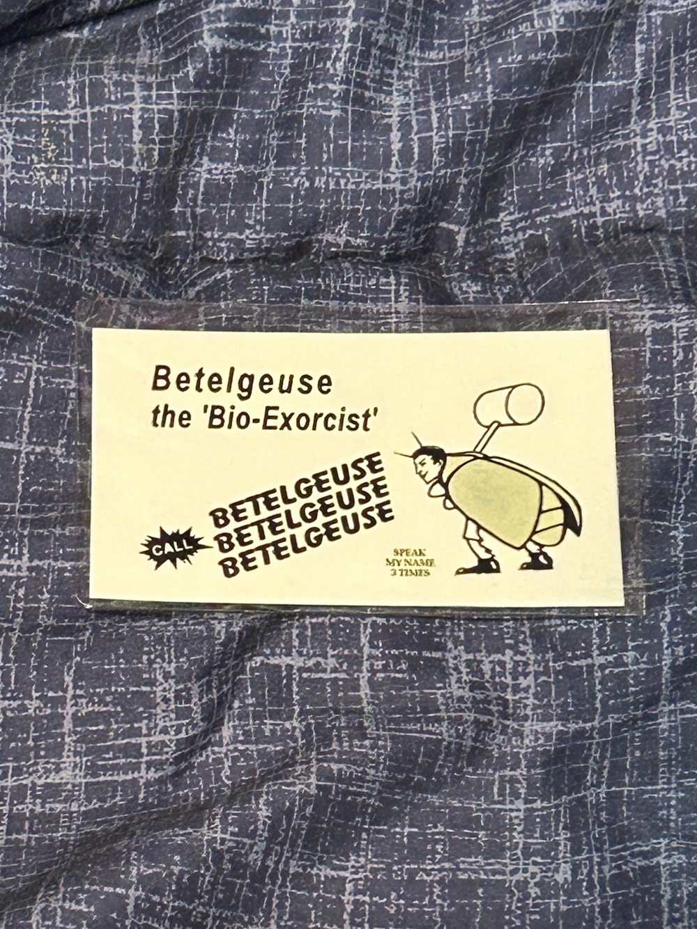 Beetlejuice business card/ID! Custom!
